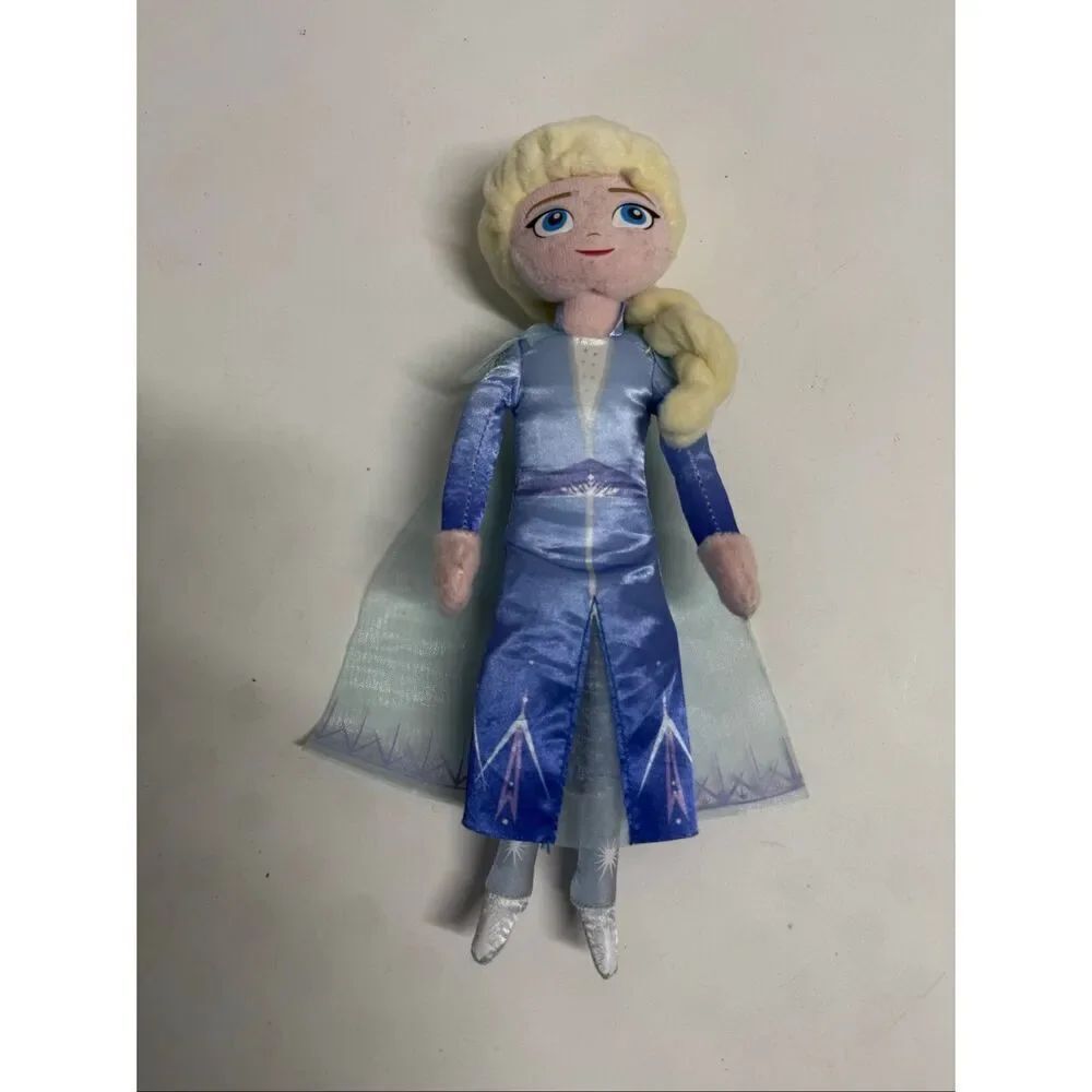 Disney Store Just Play Frozen Elsa Plush Doll Stuffed Toy 10 Inches Baby Doll